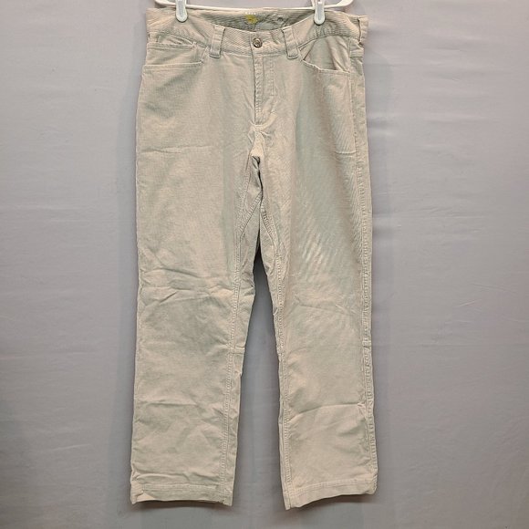 Mountain Hardwear Pants Mountain Hardwear Corduroy Pants Cream Lightweight Mens 33 X 32